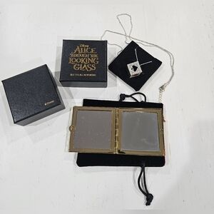 Disney Alice Through the Looking Glass Necklace and Compact Set